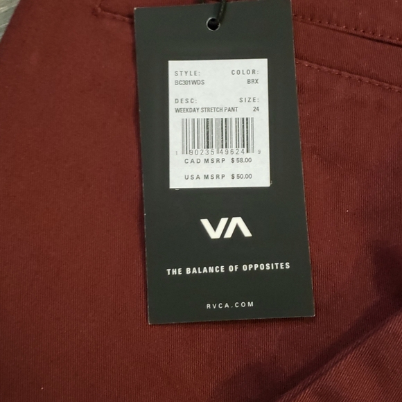 Rvca boys pants 3/50 - Picture 4 of 7
